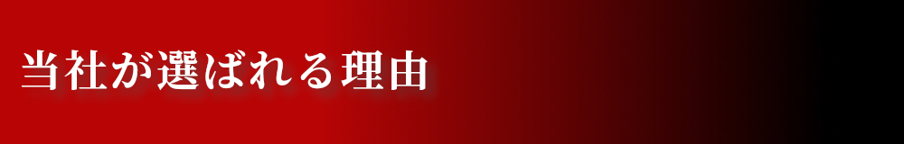 選ばれる理由